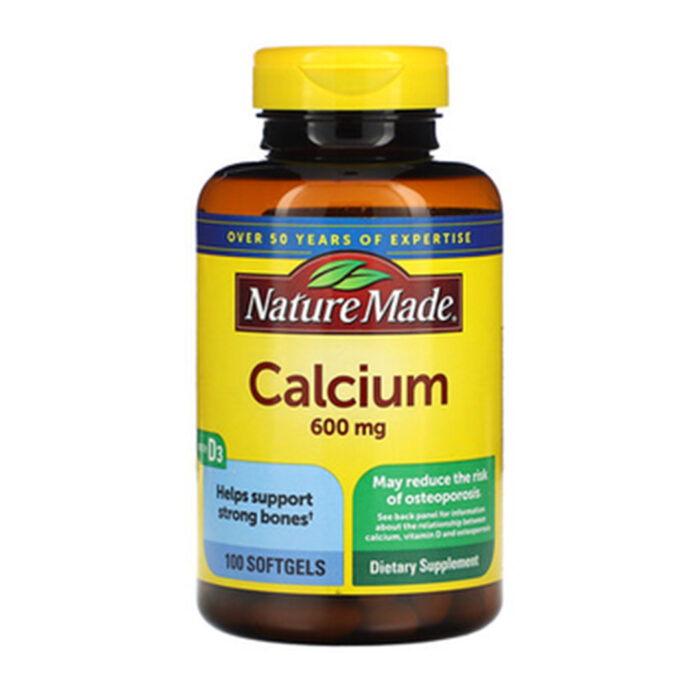 Nature Made Calcium 600mg Softgels - Supports Strong Bones - Image 1