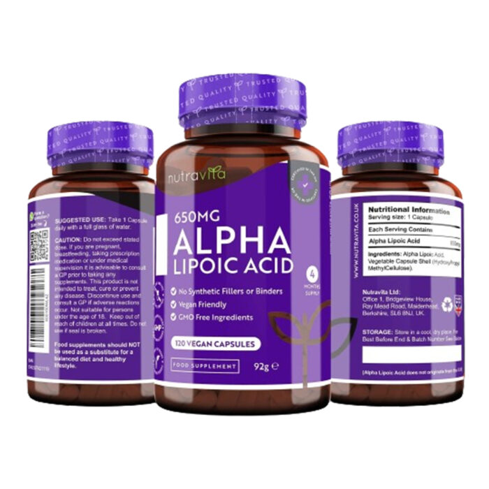 Nutravita Alpha Lipoic Acid 650mg - High Potency Antioxidant Supplement - Image 2