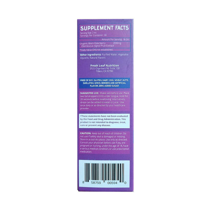 VitBoost Pure Organic Liquid Elderberry - Extra Strength Immune Support - Image 2
