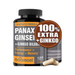 Doctor's Formula Panax Ginseng + Ginkgo Biloba - Boost Performance, Energy, and Memory