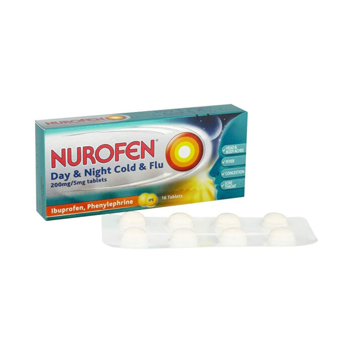 Nurofen Day & Night Cold & Flu Tablets - Ibuprofen & Phenylephrine - Image 1