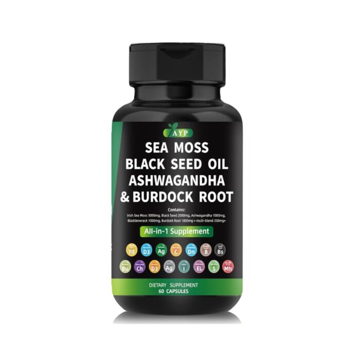Biyode Seamoss Capsules | Herbal Supplement for Immune Support & Detox - Image 1