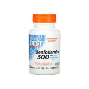 Doctors Best Benfotiamine 300mg with BenfoPure – 60 Vegicaps