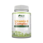 Nu U Nutrition Vitamin B Complex – 8 Essential B Vitamins (180 Vegan Tablets)