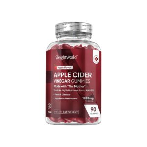 WeightWorld Apple Cider Vinegar Gummies 1000mg – Vegan, Unfiltered with 'The Mother'