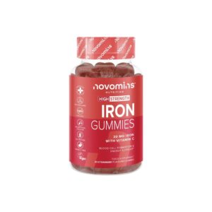Novomins Iron Gummies – High Strength 20mg