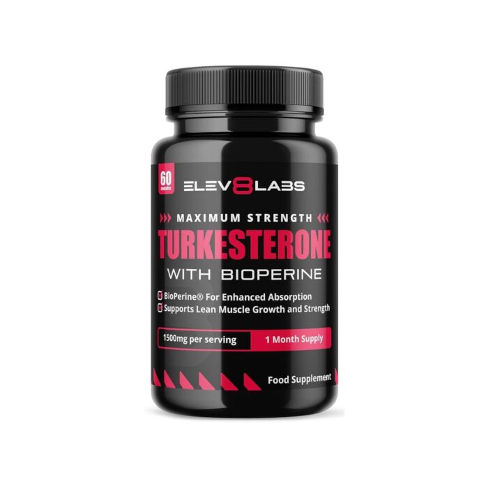 Elev8 Labs Turkesterone with BioPerine® – 1500mg per serving – 1 Month Supply - Image 1