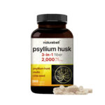 NatureBell Psyllium Husk 3-in-1 Fiber 2,000mg – 360 Capsules
