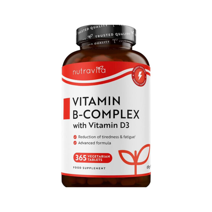 Nutravita Vitamin B-Complex with Vitamin D3 – 365 Vegetarian Tablets - Image 1