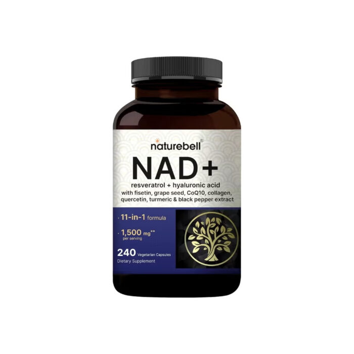Artboard 1 copy 23 (1) NatureBell NAD+ with Resveratrol & Hyaluronic Acid – 240 Vegetarian Capsules - Image 1