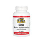 Natural Factors NEM Knee & Joint Formula with Glucosamine – 60 Tablets