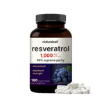 NatureBell Resveratrol 1,000 mg – 180 Vegetarian Capsules