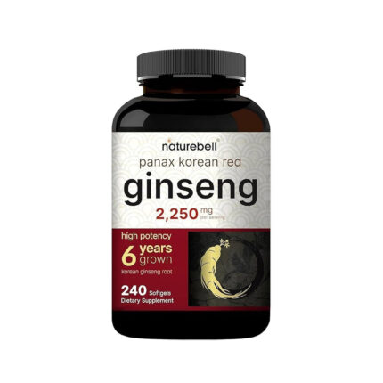 NatureBell Panax Korean Red Ginseng 2,250 mg – 240 Softgels
