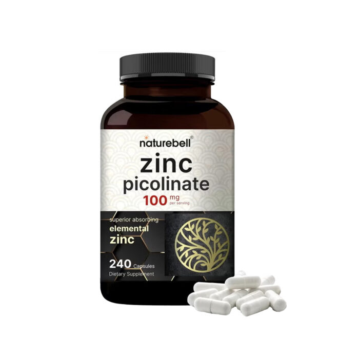 NatureBell Zinc Picolinate – 100mg – 240 Capsules - Image 1