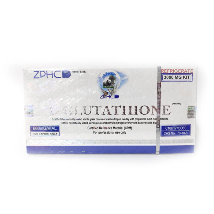 ZPHC L-Glutathione 600mg/vial – Advanced Antioxidant & Skin Brightening - Image 1