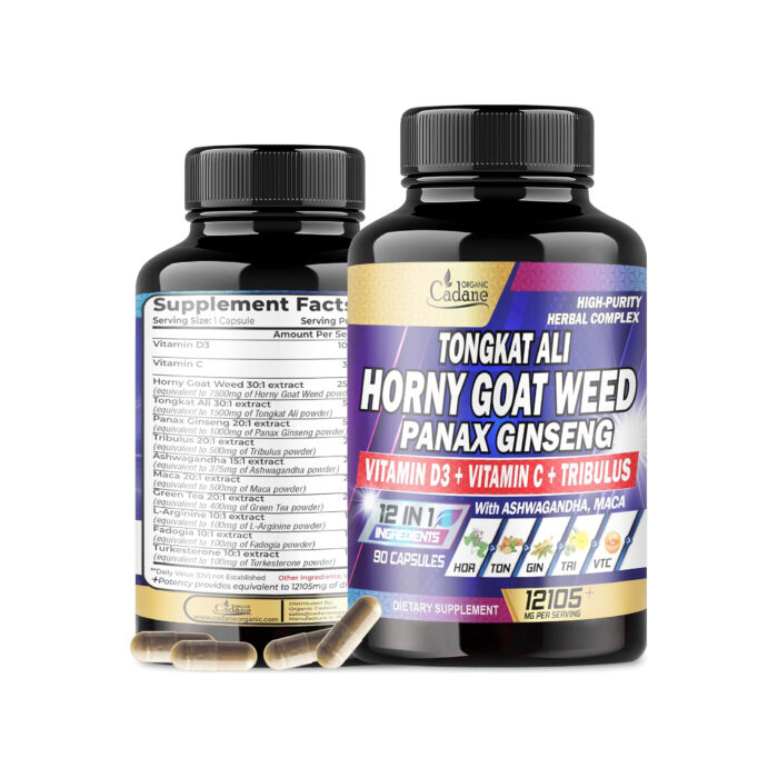 1 Organic Cadane Tongkat Ali & Horny Goat Weed Complex - Image 1