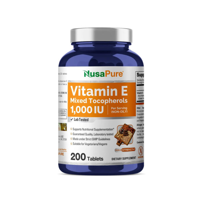 NusaPure Vitamin E Mixed Tocopherols 1,000 IU - Image 1