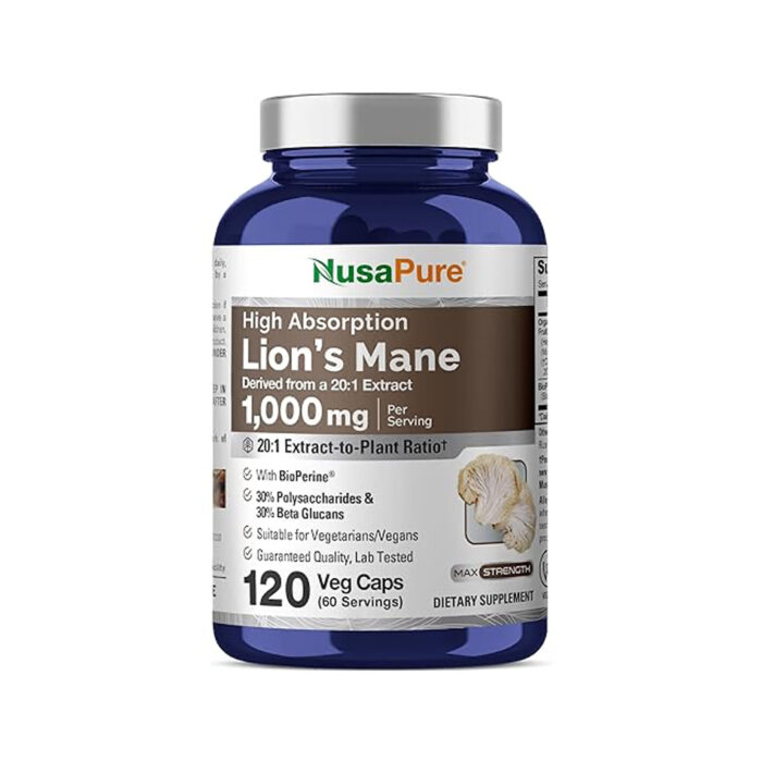 NusaPure High Absorption Lion's Mane 1,000 mg - Image 1