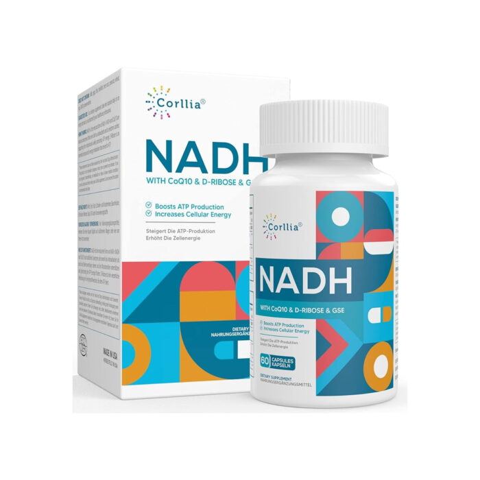 Artboard 29 Corllia NADH with CoQ10, D-Ribose & GSE - Image 1